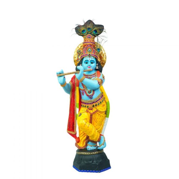 Krishna Statue, lalitam crafts, buy krishna statue, krishna statue online, kerala krishna, guruvayoor krishna statue, krishna for pooja room, lord krishna statue, krishna moorti, krishna fiber statue, blue krishna, kerala art, home decor, pooja room decor